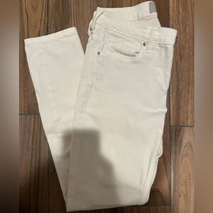 Everlane Slim Jeans, Bone White, Size 26 Regular